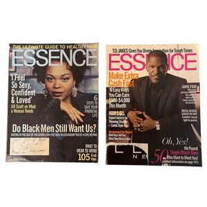 ESSENCE Magazine Lot of 2 Jill Scott Aug 2004 Jamie Foxx Aug 2006 Celebrity